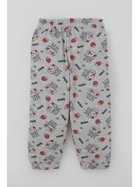 Bebek Pijama Takımı Kraliçe Desenli 250gr Açık Gri