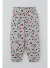 Bebek Pijama Takımı Kraliçe Desenli 250gr Açık Gri