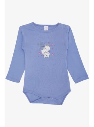 Breeze Kız Bebek Çıtçıtlı Zıbın Body Dostluk Temalı Prenses Kedicikler Baskılı 9 Ay-3 Yaş, Lila