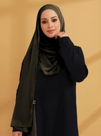 İç Boneli Şifon Hazır Türban - Haki