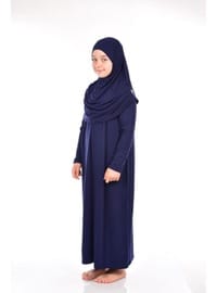 Çocuk Namaz Elbisesi 8-12 Yaş Lacivert