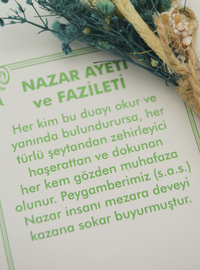 Nazar Ayeti Kolye - Gümüş Rengi