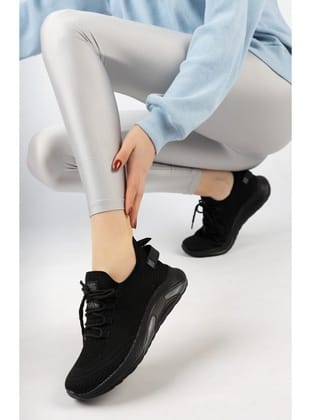 Siyah Unisex Triko Sneaker 4555