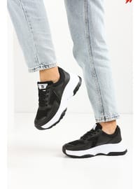 Siyah Beyaz Kadın Sneaker 0140