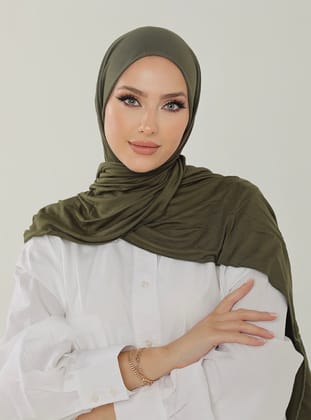 Luxury Penye Şal - Haki - Beyzak Store
