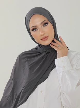 Luxury Penye Şal - Antrasit - Beyzak Store