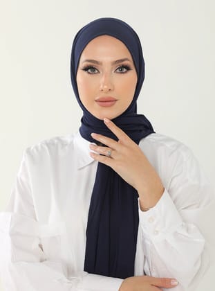 Luxury Penye Şal - Lacivert - Beyzak Store