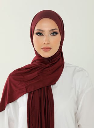 Luxury Penye Şal - Bordo - Beyzak Store