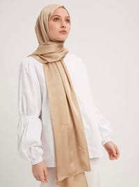 Krinkıl Şifon Şal Bej