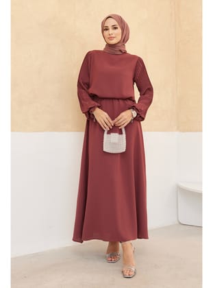 Kolları Piliseli Etek Tunik Takım - Gül Kurusu