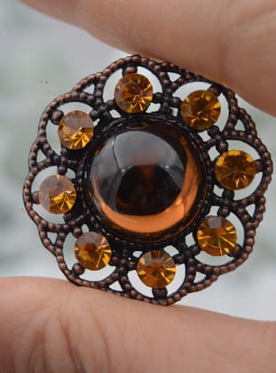 MANDALA BROŞ - Sari - Artbutika