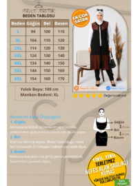 Kadın Büyük Beden Transparan Taşlı Uzun Yelek Kahverengi
