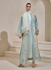 Maria Abaya Set Mint Yeşili