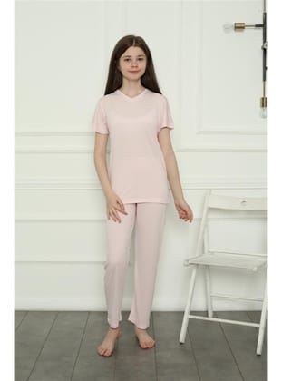 Akbeniz Kız Çocuk Penye Pijama Takım 20400