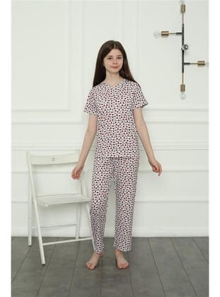 Akbeniz Kız Çocuk Penye Pijama Takım 20409
