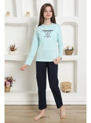 Akbeniz Kız Çocuk Penye Pijama Takım 20421