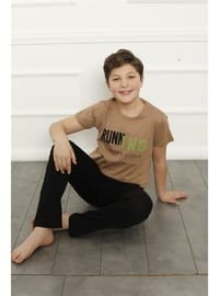 Erkek Çocuk Pamuk Kısa Kollu Pijama Takımı