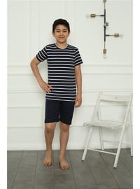 Erkek Çocuk Şortlu Pijama Takımı Lacivert