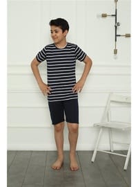 Erkek Çocuk Şortlu Pijama Takımı Lacivert