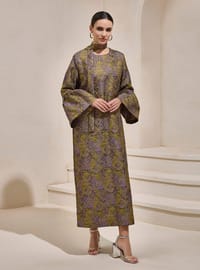 Brokar Maxi Elbise - Yeşil