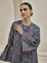 Brokar Maxi Elbise - Pembe