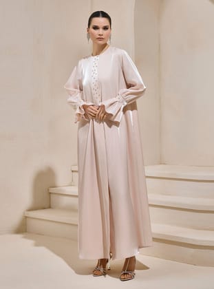 MELİS ABAYA - Pudra - AL SHEIKHA