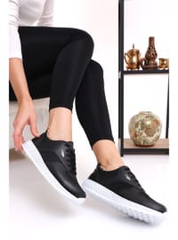 Günlük Fileli Sneaker Spor Ayakkabı Siyah Beyaz