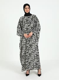 Desenli Ferace - Siyah