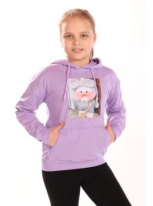 Toontoy Kız Çocuk Baskılı Sweatshirt