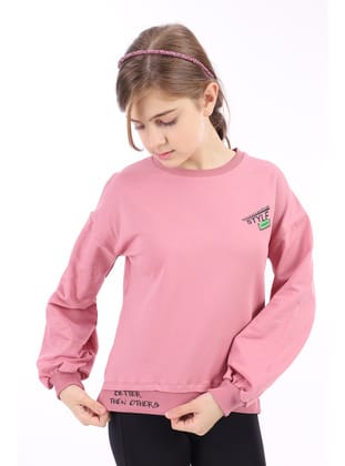 Toontoy Kız Çocuk Baskılı Sweatshirt
