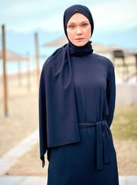 Lacivert Paraşüt Pratik Şal Bone B2404