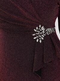 Büyük Beden Abiye Elbise - Rose