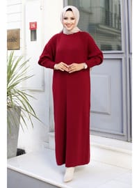 Reglan Kol Triko Elbise 500gr Bordo
