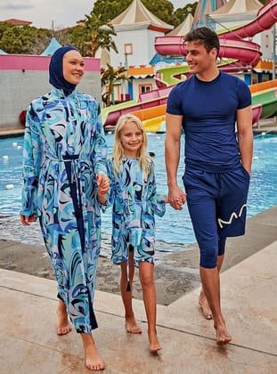 Çocuk Desenli Renkli Kimono P2429