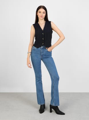 Pantolon - Mavi - Nolia Butik Mood