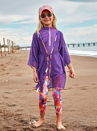 Çocuk Mor Kimono P2427