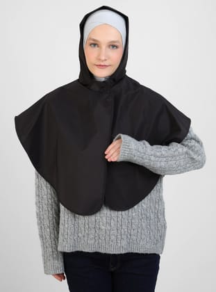 ÇITÇITLI YAĞMURLUK RAİNCOAT - Siyah - Ecardin