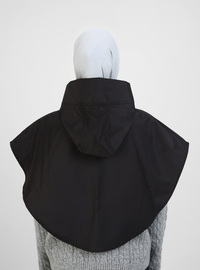 Çıtçıtlı Yağmurluk Raincoat Siyah