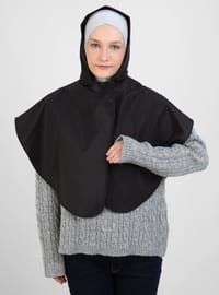 Çıtçıtlı Yağmurluk Raincoat Siyah