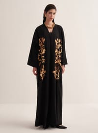 Payetli Ferace - Siyah