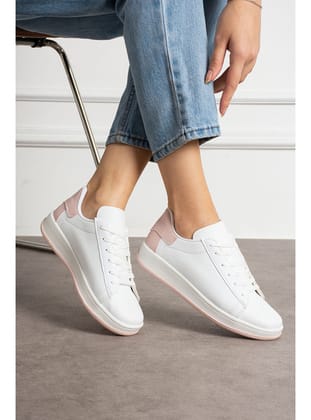 Beyaz Pudra Kadın Sneaker AIR22