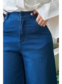 Denim Pantolon Etek Lacivert