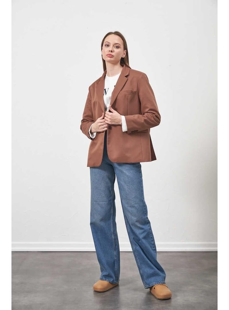 Blazer Ceket Kahve