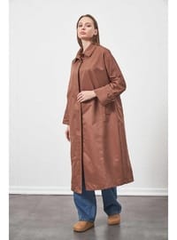 Oversize Trenchcoat Ceket Kahve