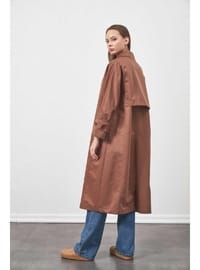 Oversize Trenchcoat Ceket Kahve