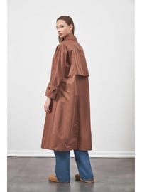 Oversize Trenchcoat Ceket Kahve