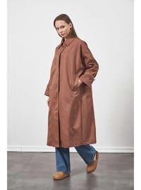 Oversize Trenchcoat Ceket Kahve