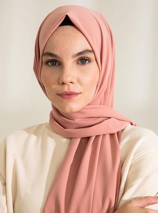 Medine İpeği Şal - Gül Kurusu - Pure Scarfs