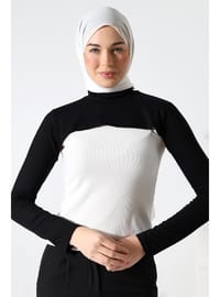 Balıkçı Yaka Kolluk Siyah