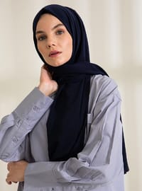 Medine İpeği Şal Lacivert